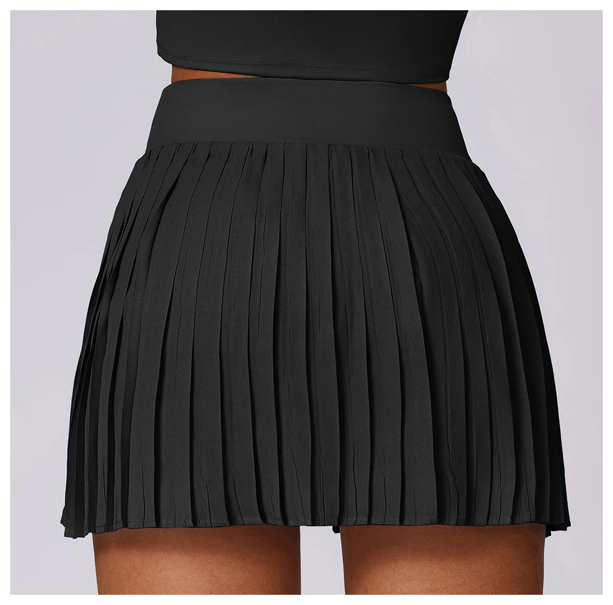 High Waist Tennis Skirts With Pocket