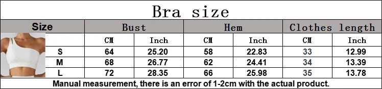 Women's Sports One Shoulder Push Up Sport Bra