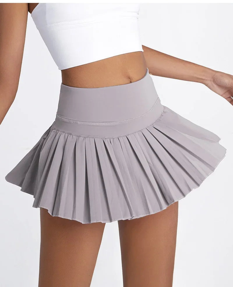 Cloud Rise Pocket Fitness High Waist Skirt For Tennis And Golf