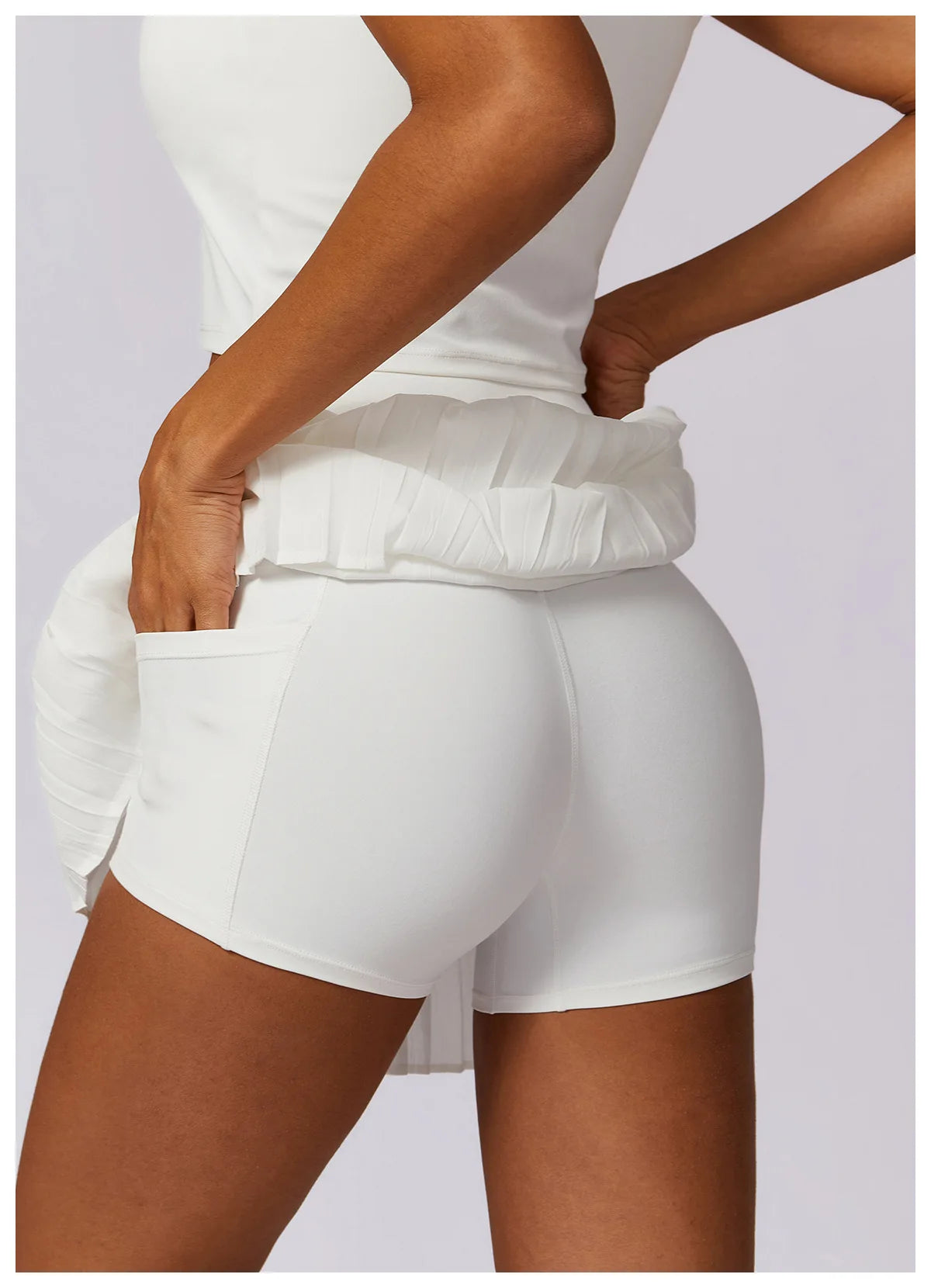 High Waist Tennis Skirts With Pocket