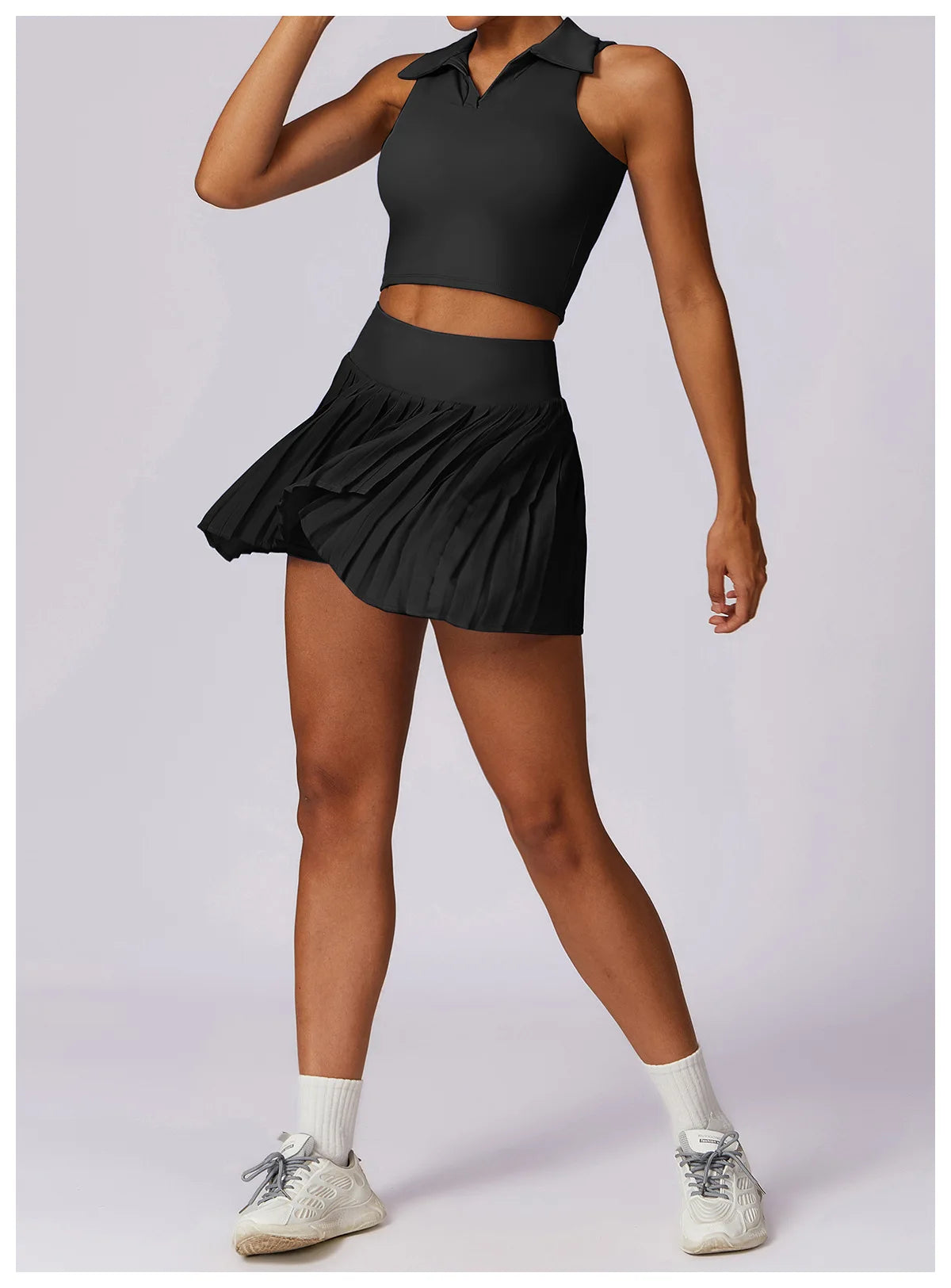 High Waist Tennis Skirts With Pocket