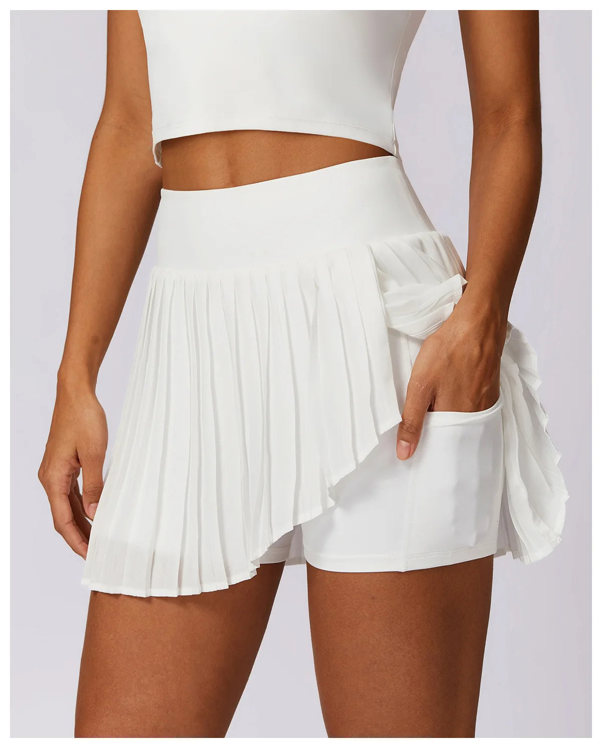 High Waist Tennis Skirts With Pocket