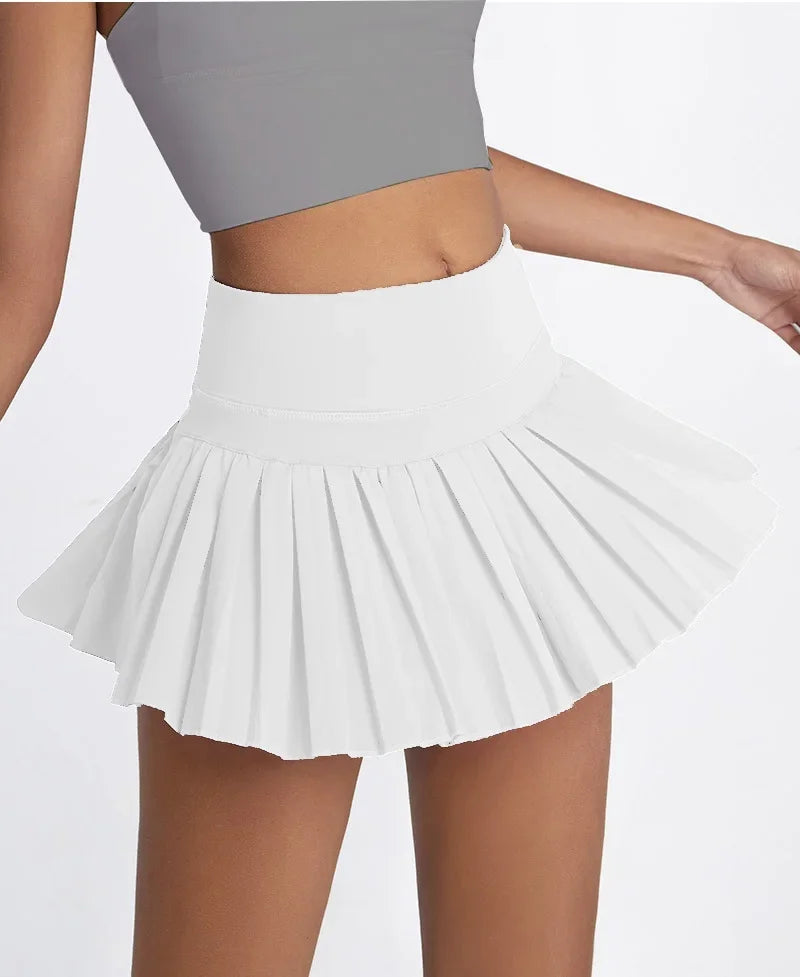 Cloud Rise Pocket Fitness High Waist Skirt For Tennis And Golf